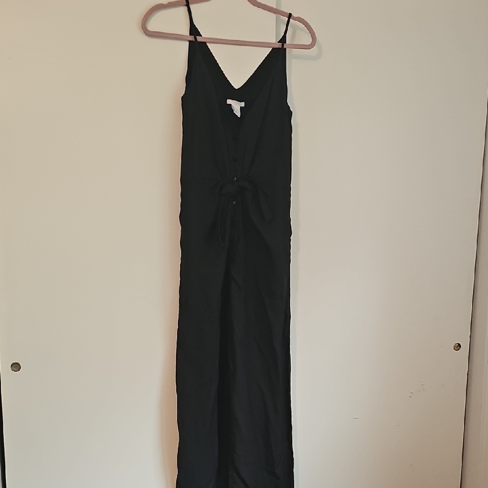 H&M Black V-Neck Jumpsuit